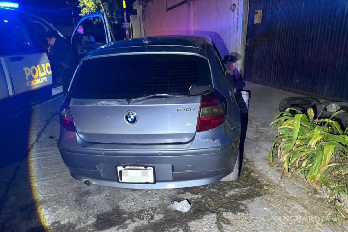 $!Detiene a hombre que paseaba en BMW con reporte de robo, en Nuevo León
