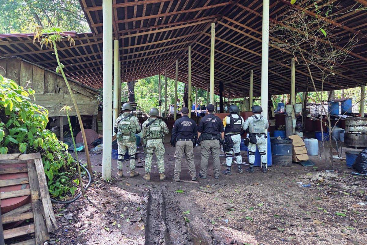 Incautan casi un millón de kilos de metanfetamina en Chiapas