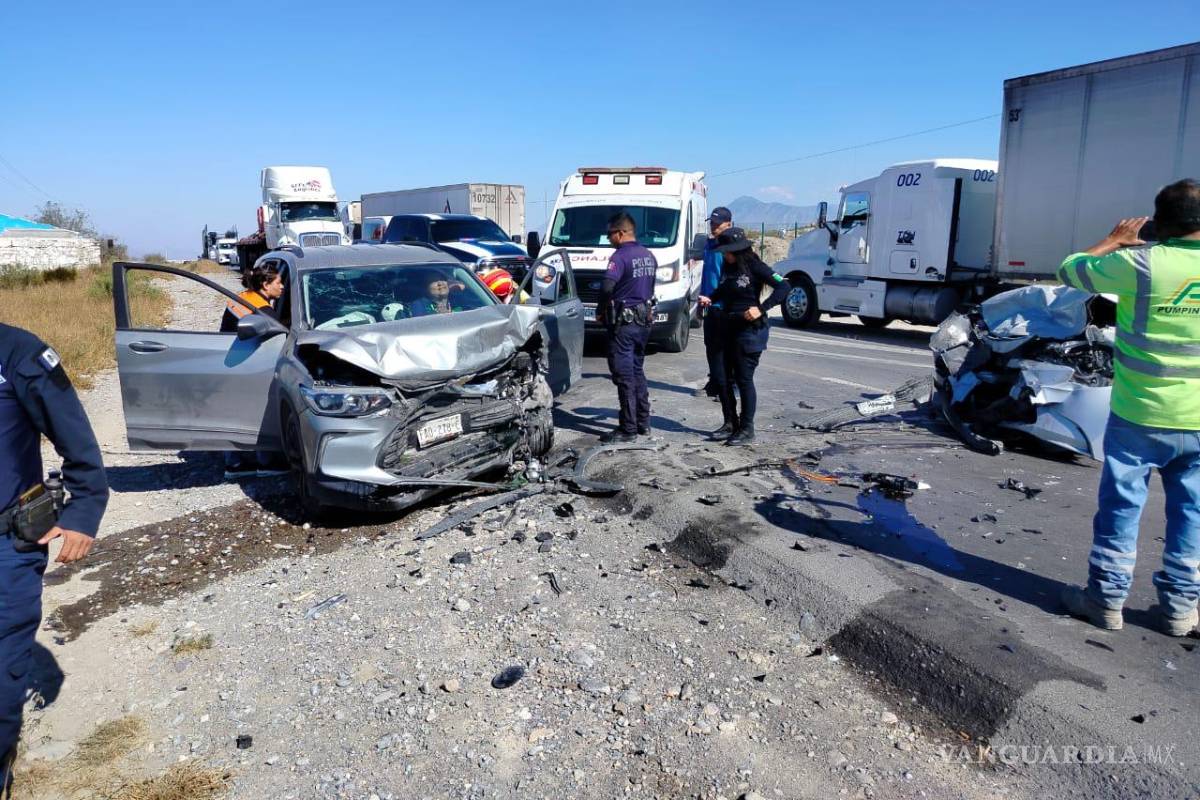 Choque frontal deja un joven herido, en Ramos Arizpe