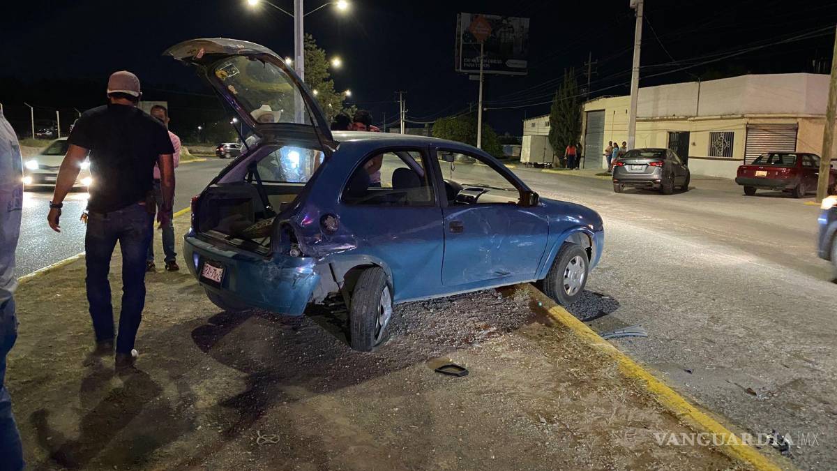 Saltillo: conductor confiesa a policías haber ingerido bebidas alcohólicas tras fuerte choque