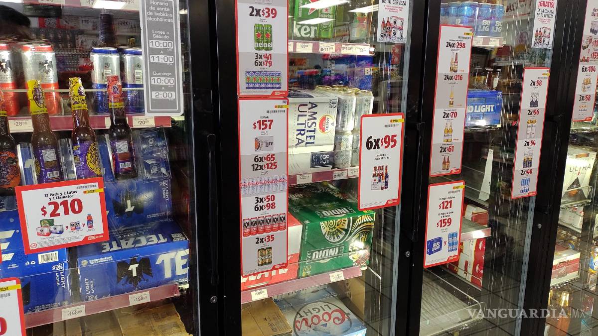 Saltillo: Garantizan abasto de cerveza supermercados y Oxxos