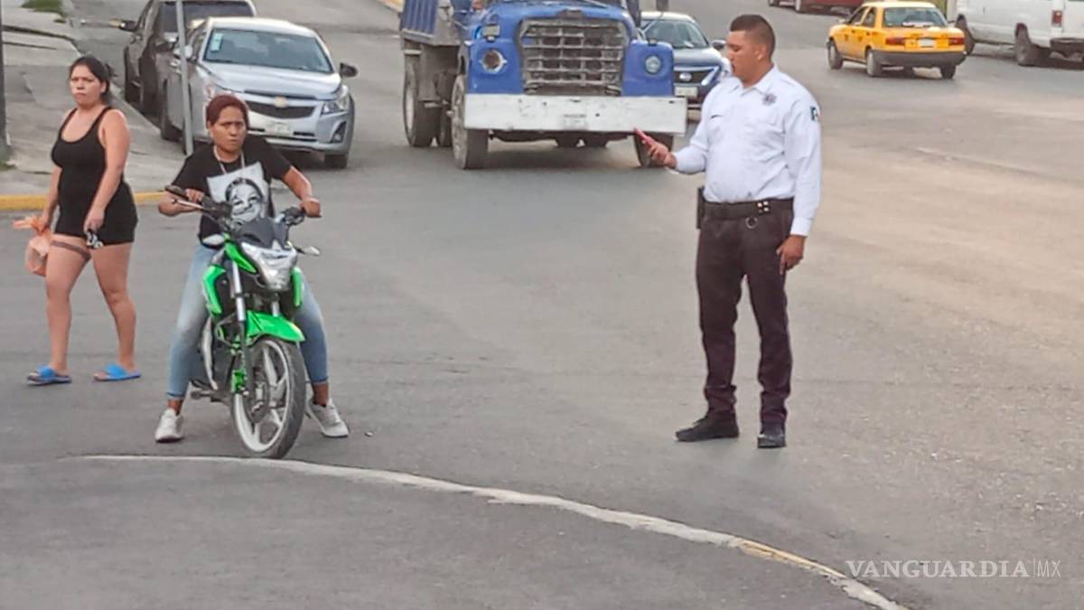 Implementan operativo contra ‘motonetos’ en colonia al sur de Saltillo