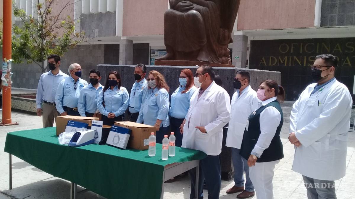 Dona Club Rotario Empresarial equipo de oxigenación al IMSS en Piedras Negras