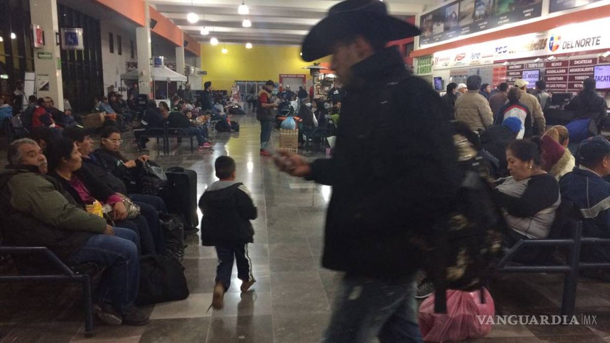 Detona demanda de pasaje en la central de autobuses de Saltillo