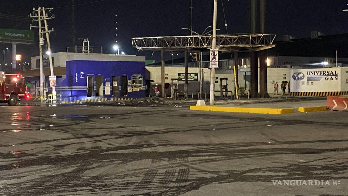 Se incendia gasera en Saltillo; tres resultan lesionados