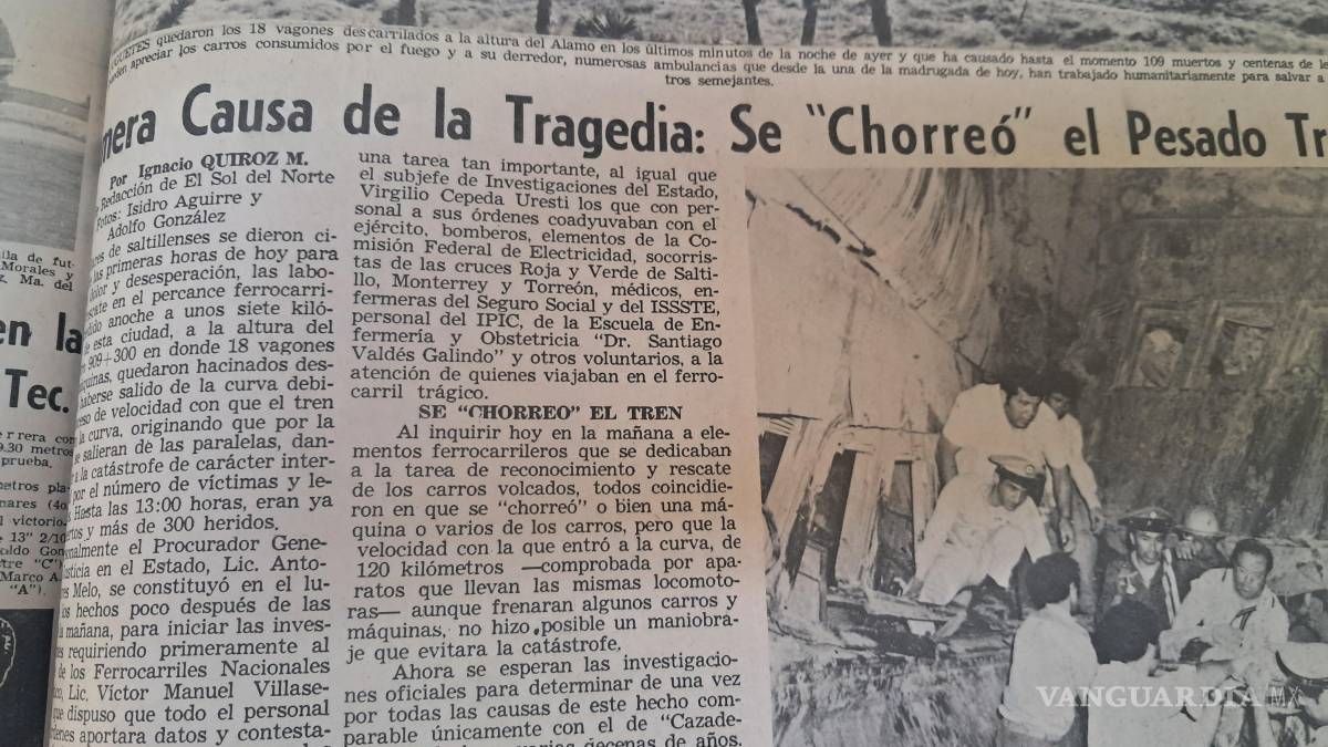 El Trenazo de Saltillo, para quienes no lo vivieron: ¿qué ocurrió aquella noche de 1972?