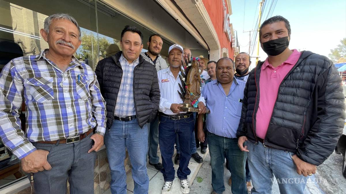 Saltillo: piden taxistas a la Virgen de Guadalupe que acabe conflicto con InDriver