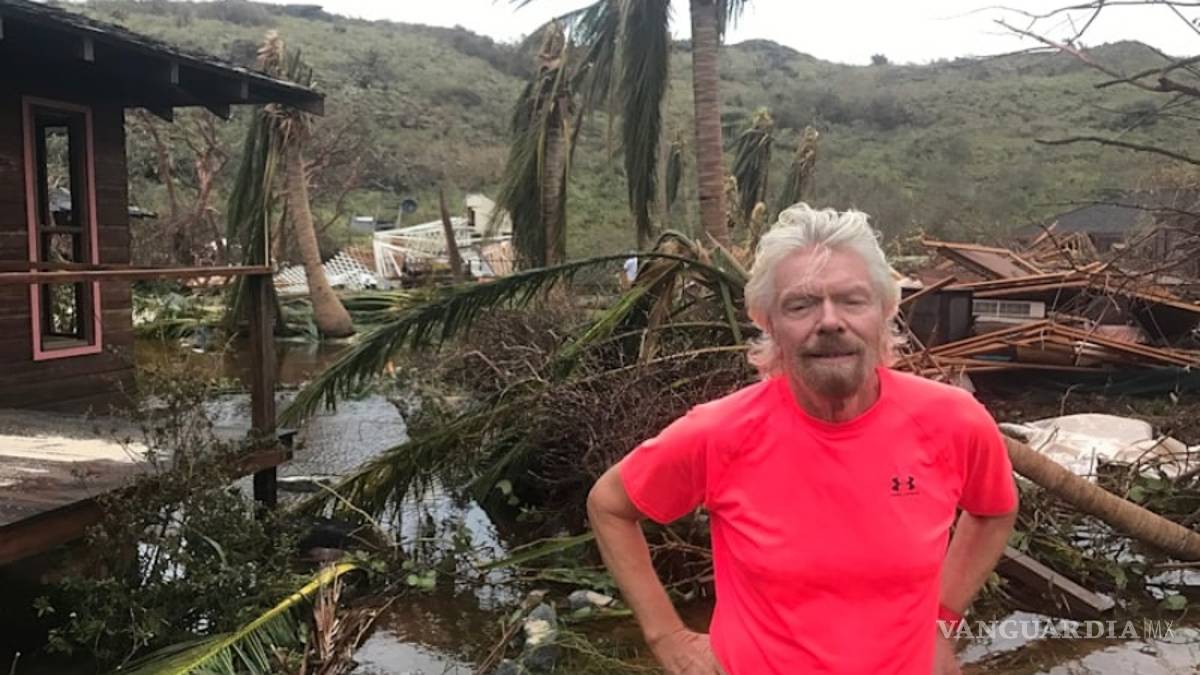 "Irma"&nbsp;destroza la isla privada de empresario Richard Branson