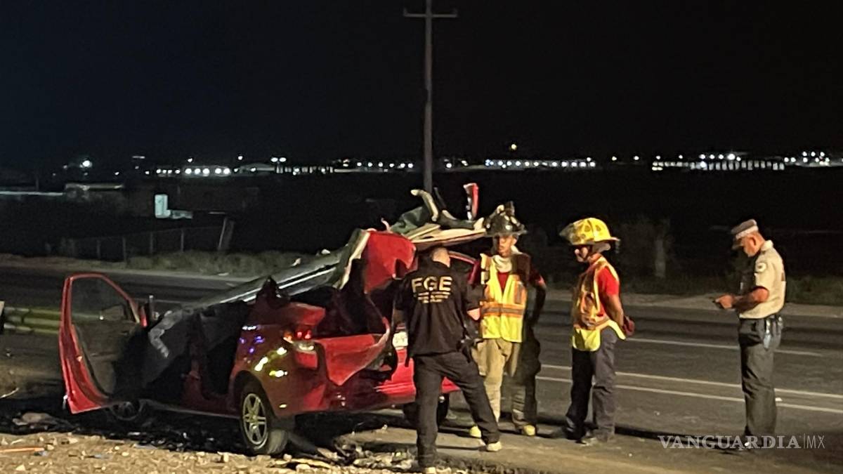 Muere prensado conductor en la Monterrey-Saltillo