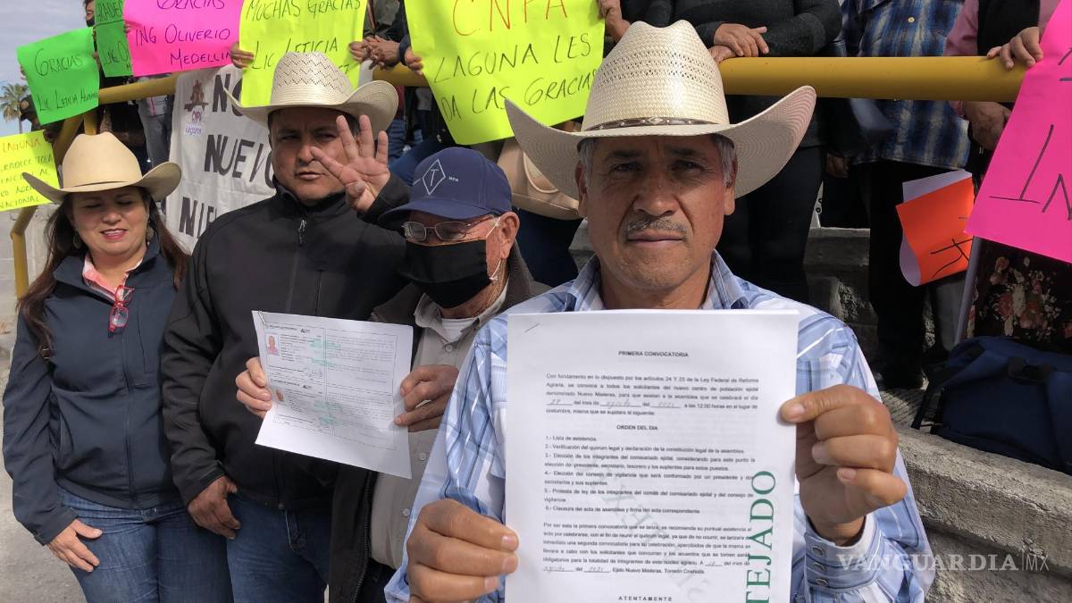 Constituyen el ejido Nueva Mieleras en Zaragoza