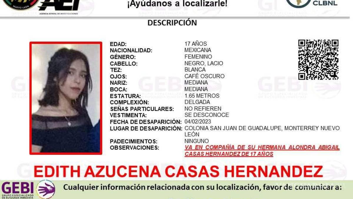 Siguen desapariciones de mujeres en Nuevo León; buscan a gemelas de 17 años