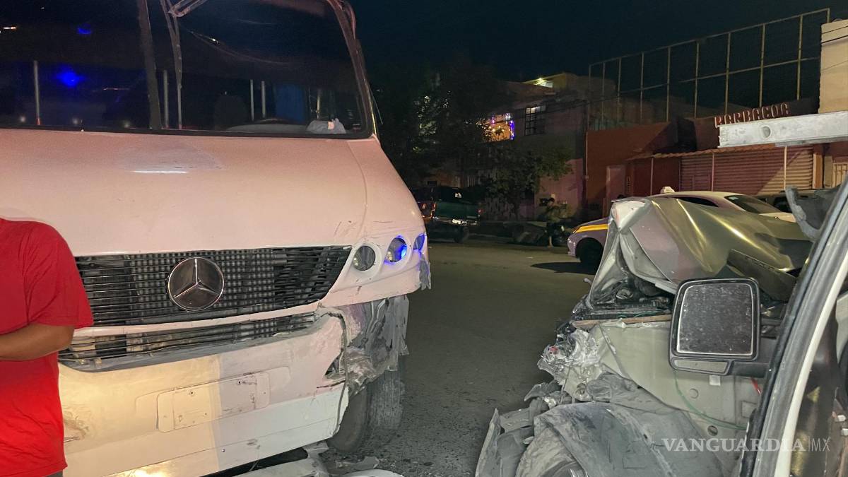 Ebrio provoca choque frontal en Otilio González, en Saltillo