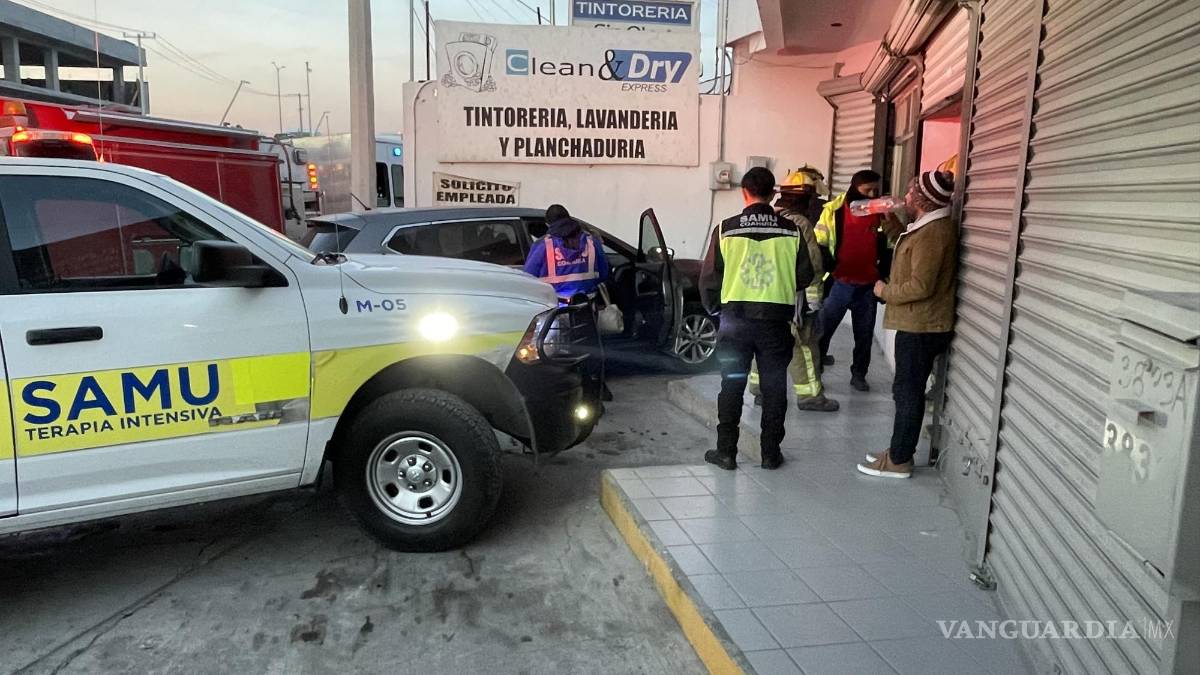 Fuga de gas en lavandería de Saltillo intoxica a dos