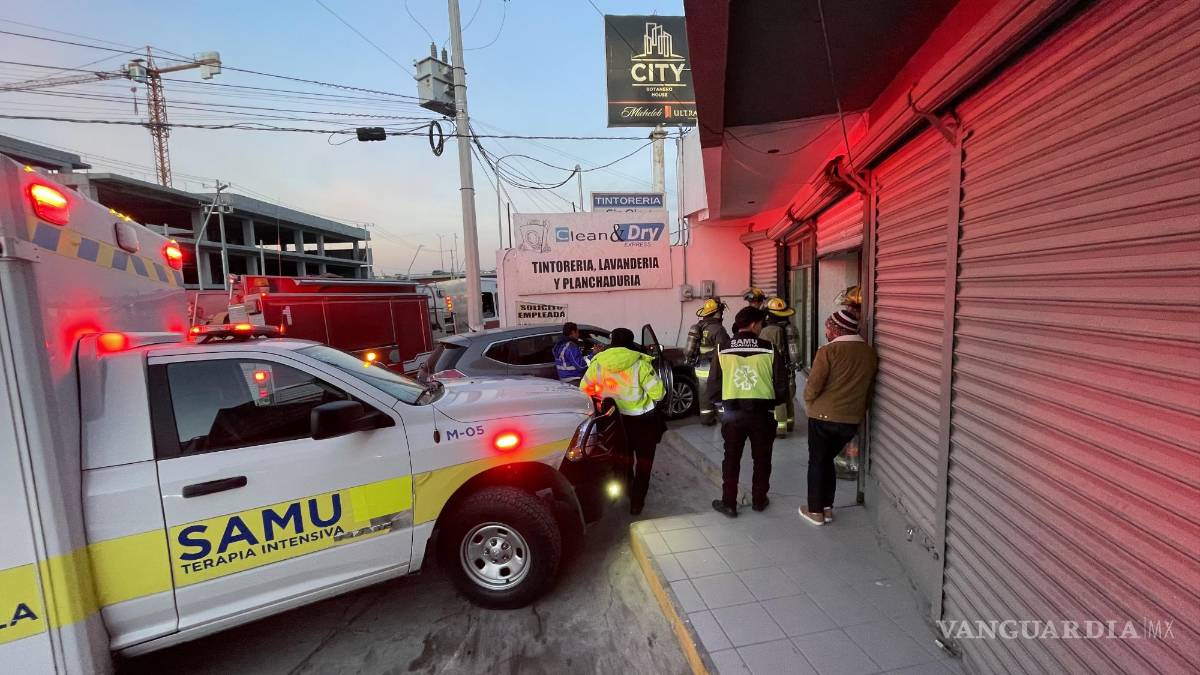 Fuga de gas en lavandería de Saltillo intoxica a dos