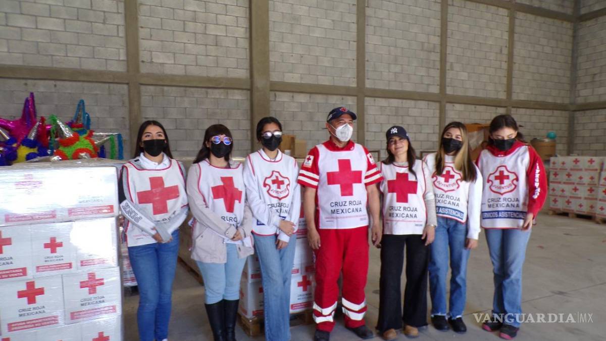 Saltillo: llega cargamento de ayuda humanitaria a la Cruz Roja