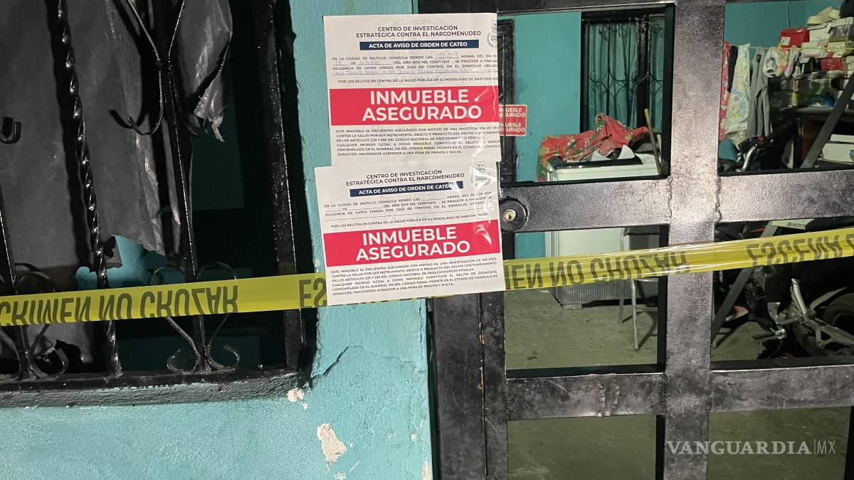 Catean punto de venta de droga en Saltillo