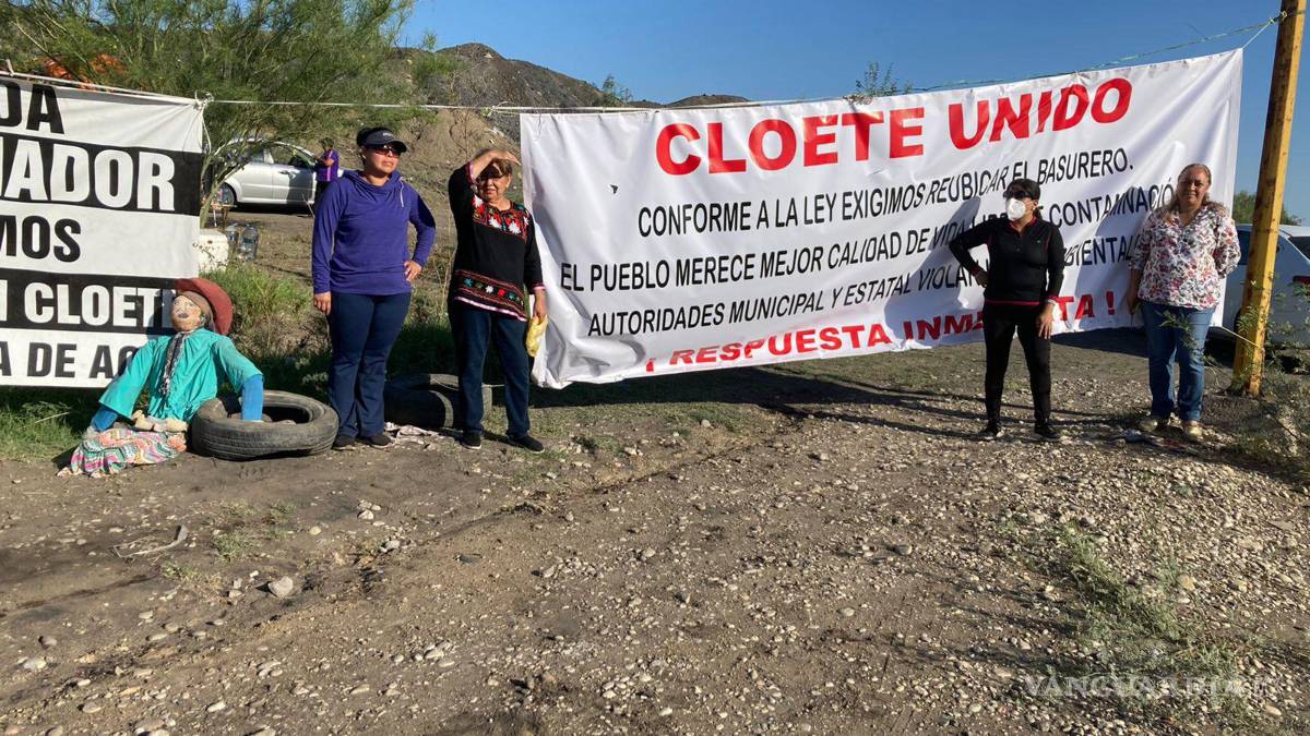 Pobladores de Cloete, Sabinas exigen tapen minas abandonadas que eran basureros