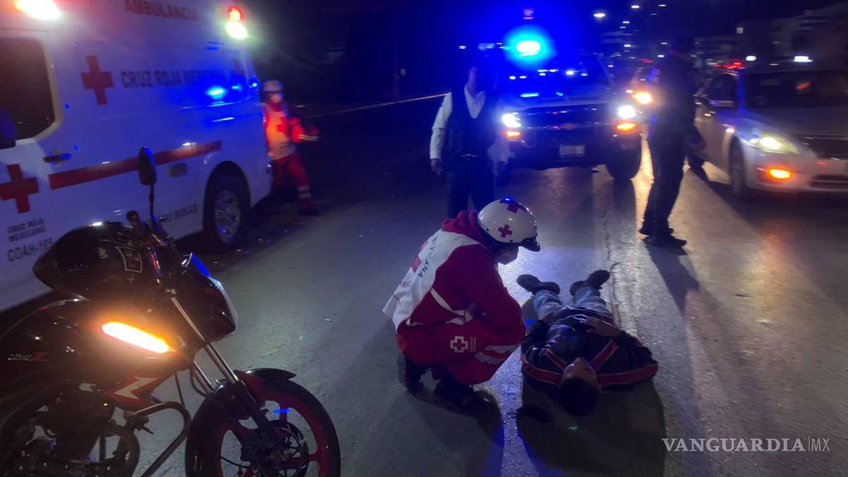 Arrollan a motociclista en el V. Carranza de Saltillo y se dan a la fuga