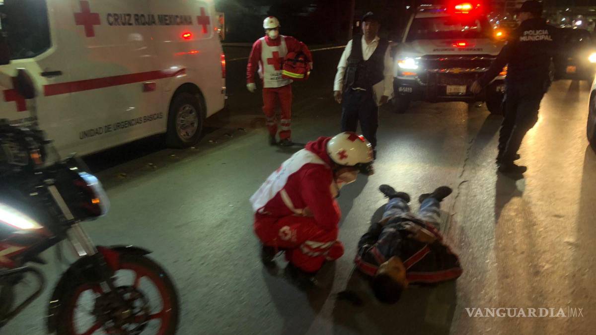 Arrollan a motociclista en el V. Carranza de Saltillo y se dan a la fuga