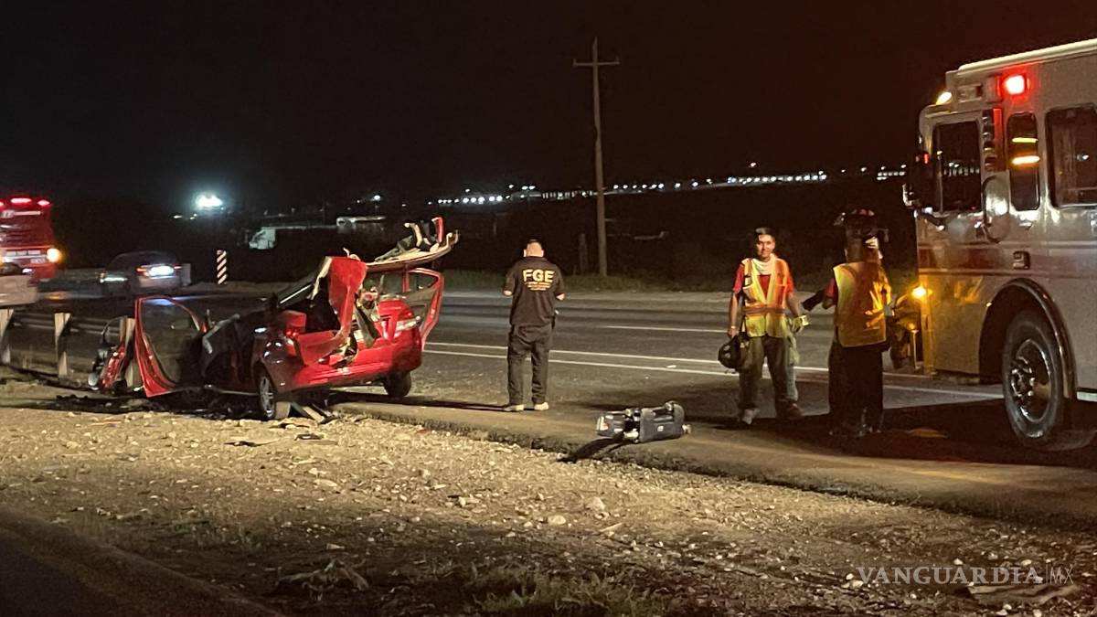 Muere prensado conductor en la Monterrey-Saltillo