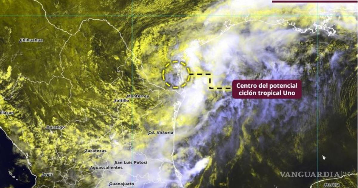 Potencial ciclón tropical Uno se forma en el Golfo de México; prevén lluvias intensas en Nuevo León y Tamaulipas