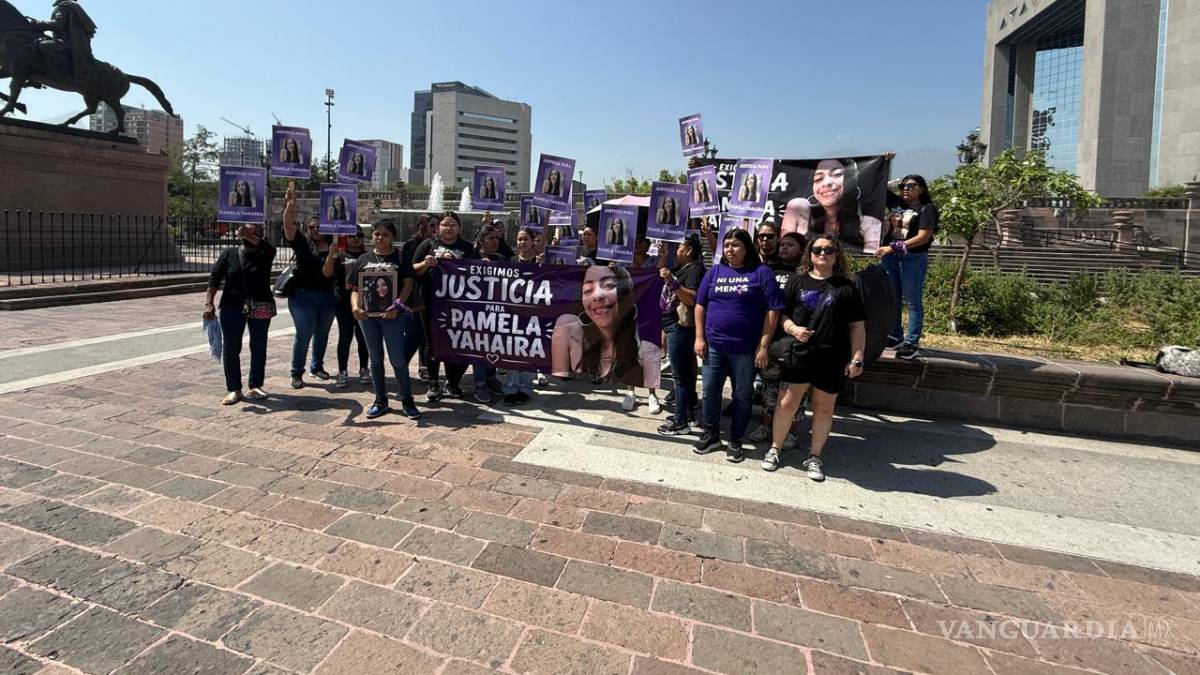 Realizan marcha para exigir justicia por el feminicidio de Pamela Yahaira en Nuevo León