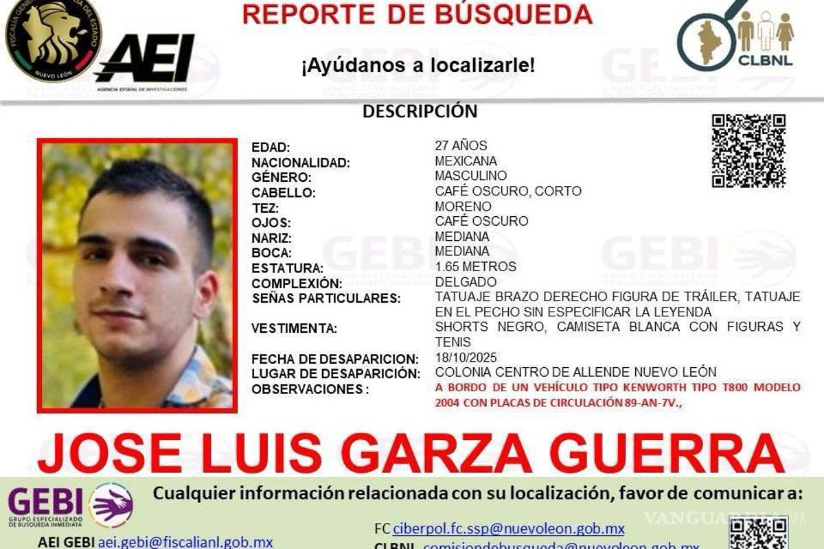 Buscan a traileros que salieron de Allende, Nuevo León a Reynosa, Tamaulipas y están desaparecidos