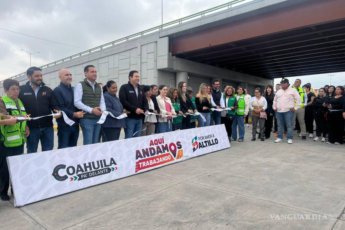Entregan adecuación del crucero Fundadores-Colosio, al oriente de Saltillo