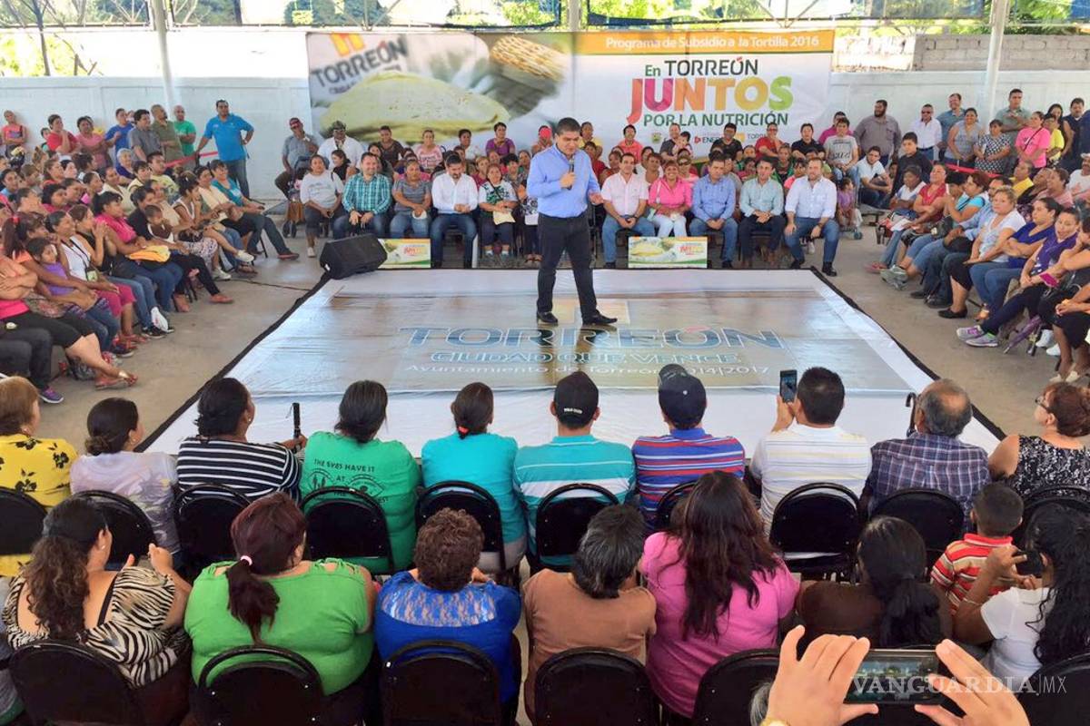 Inicia en Torreón programa de subsidio a la tortilla