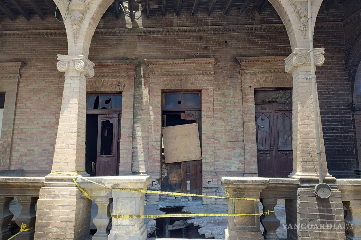Casa antigua incendiada en Saltillo, es parte del catálogo nacional de monumentos históricos