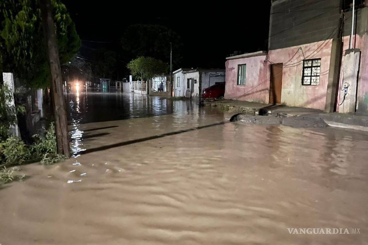 Lluvias causan inundaciones en el Ejido La Cruz en Frontera, Coahuila