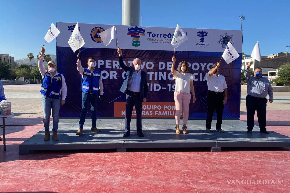 Arranca Jorge Zermeño entrega de despensas y kits de limpieza en colonias vulnerables de Torreón