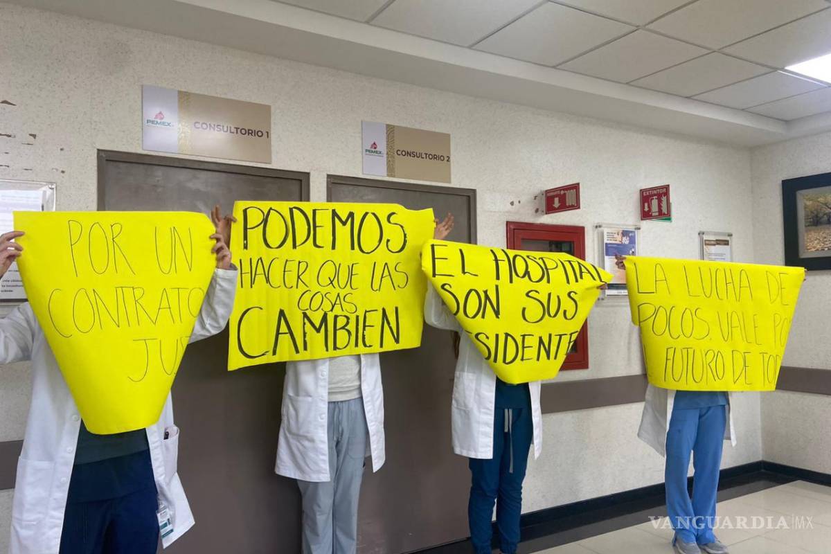 En paro 870 médicos residentes de Pemex, exigen aguinaldo y alto a amenazas