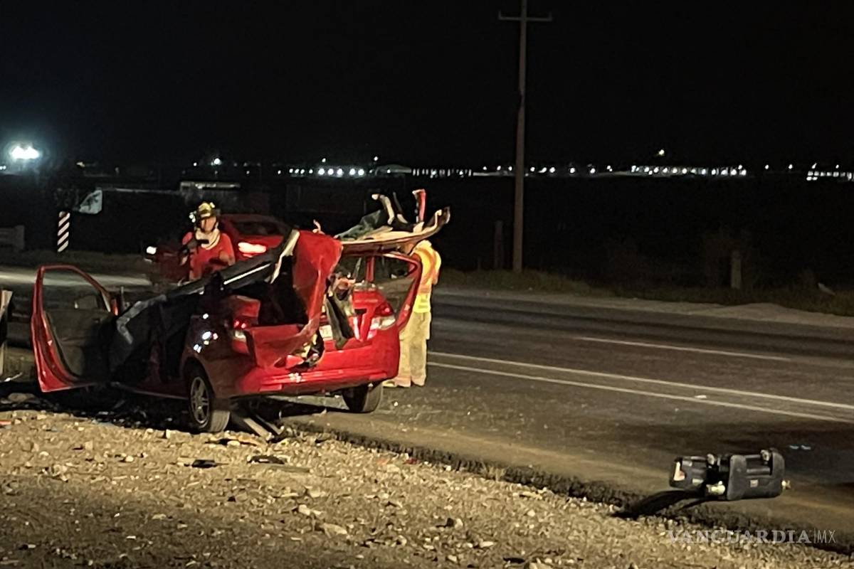 Muere prensado conductor en la Monterrey-Saltillo
