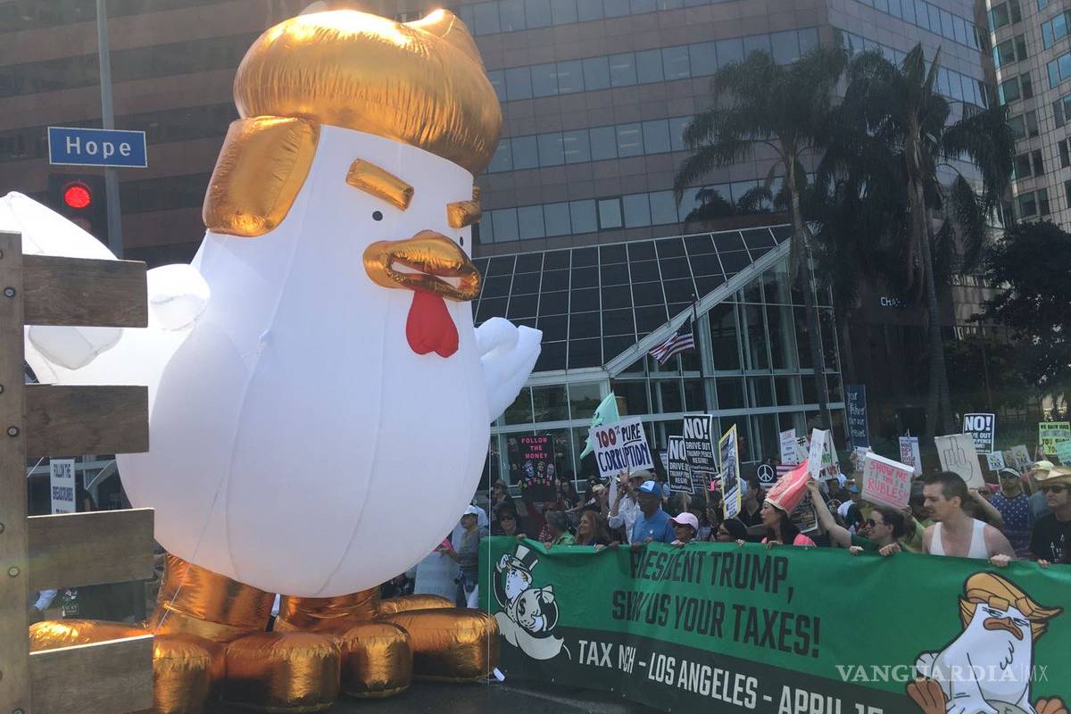 Protestan en EU para que Trump revele sus declaraciones de impuestos