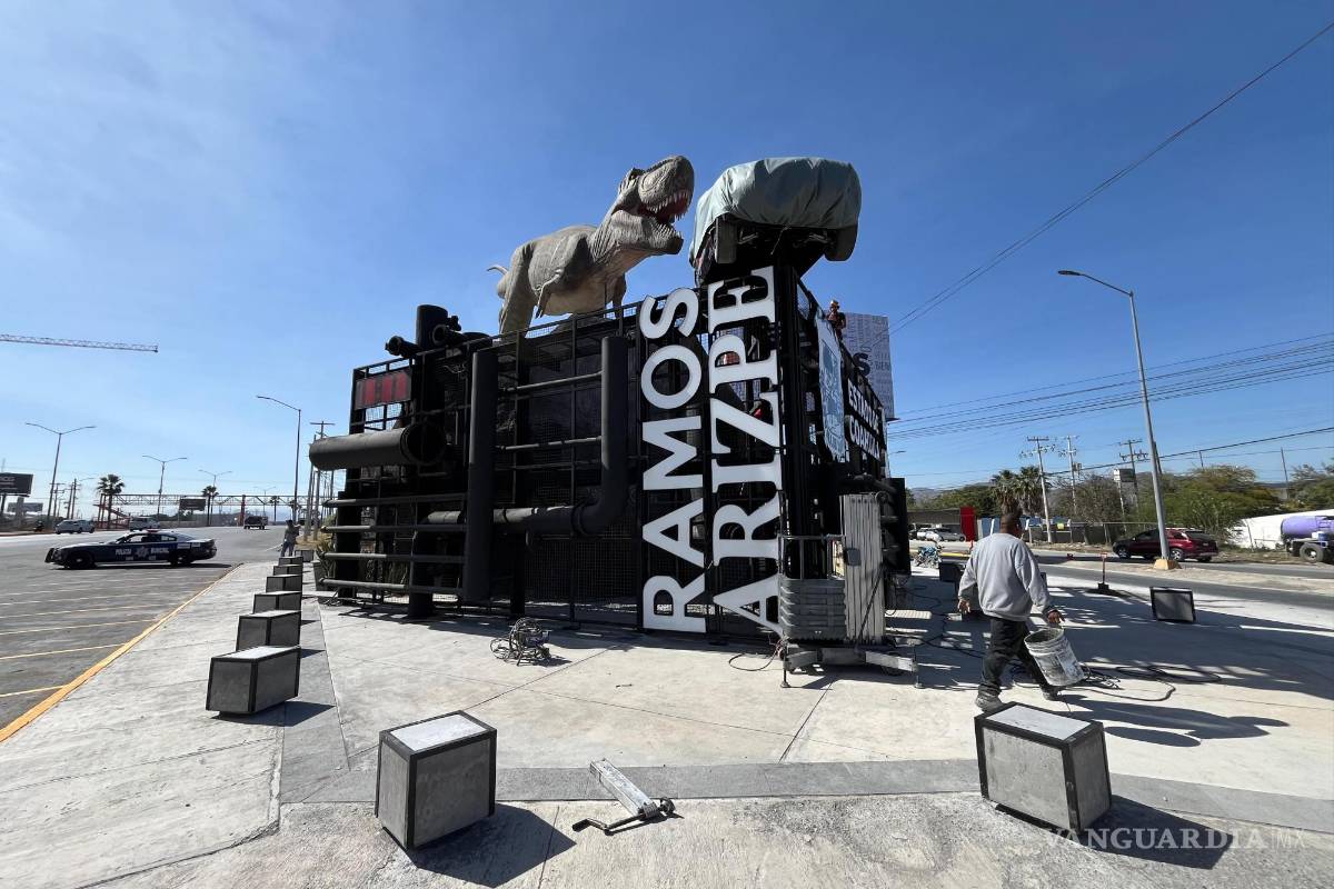 Todo listo para la inauguración de la entrada monumental de Ramos Arizpe