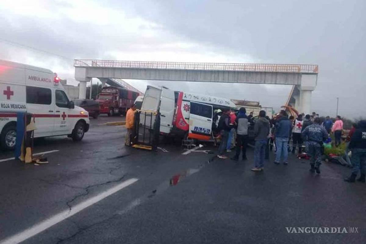 Camioneta del DIF se accidenta en Hidalgo; mueren 3