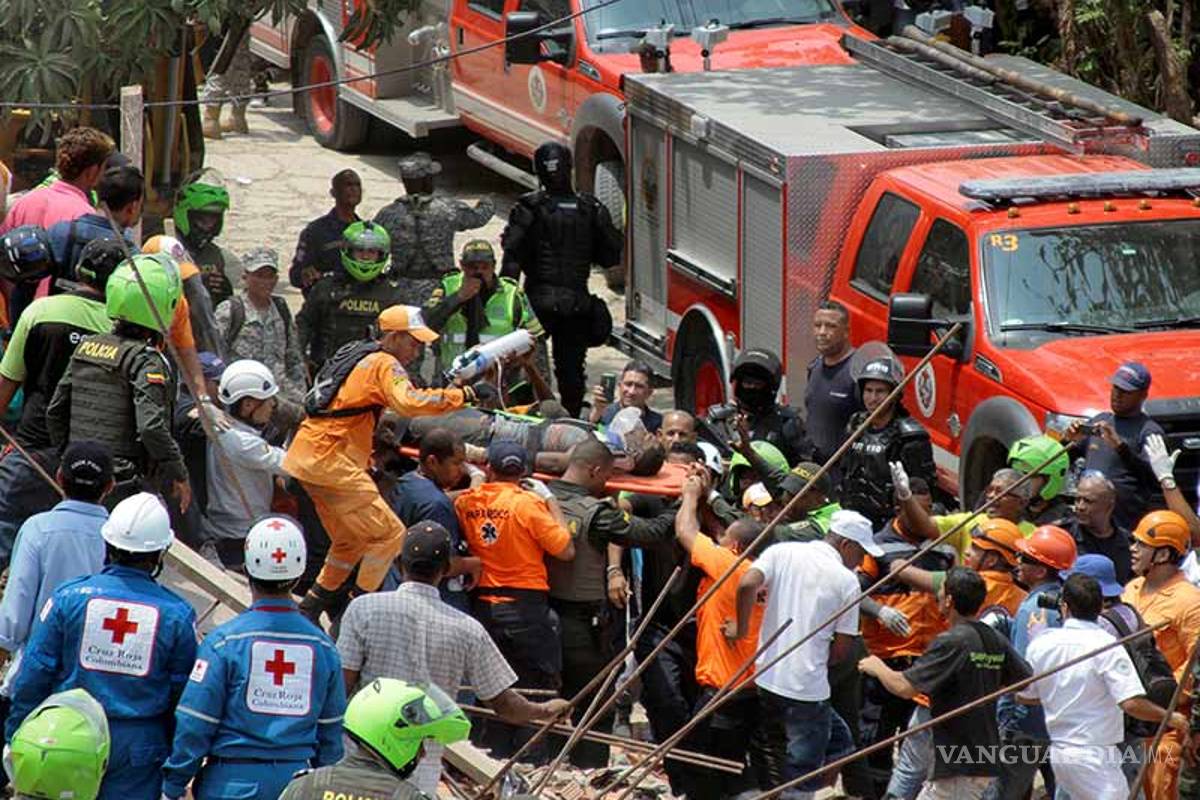 Van 10 muertos por colapso de un edificio en Colombia