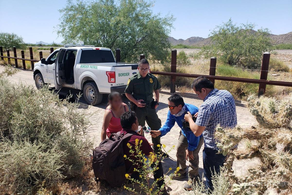 Detienen a 700 migrantes indocumentados en frontera de Sonora y Arizona