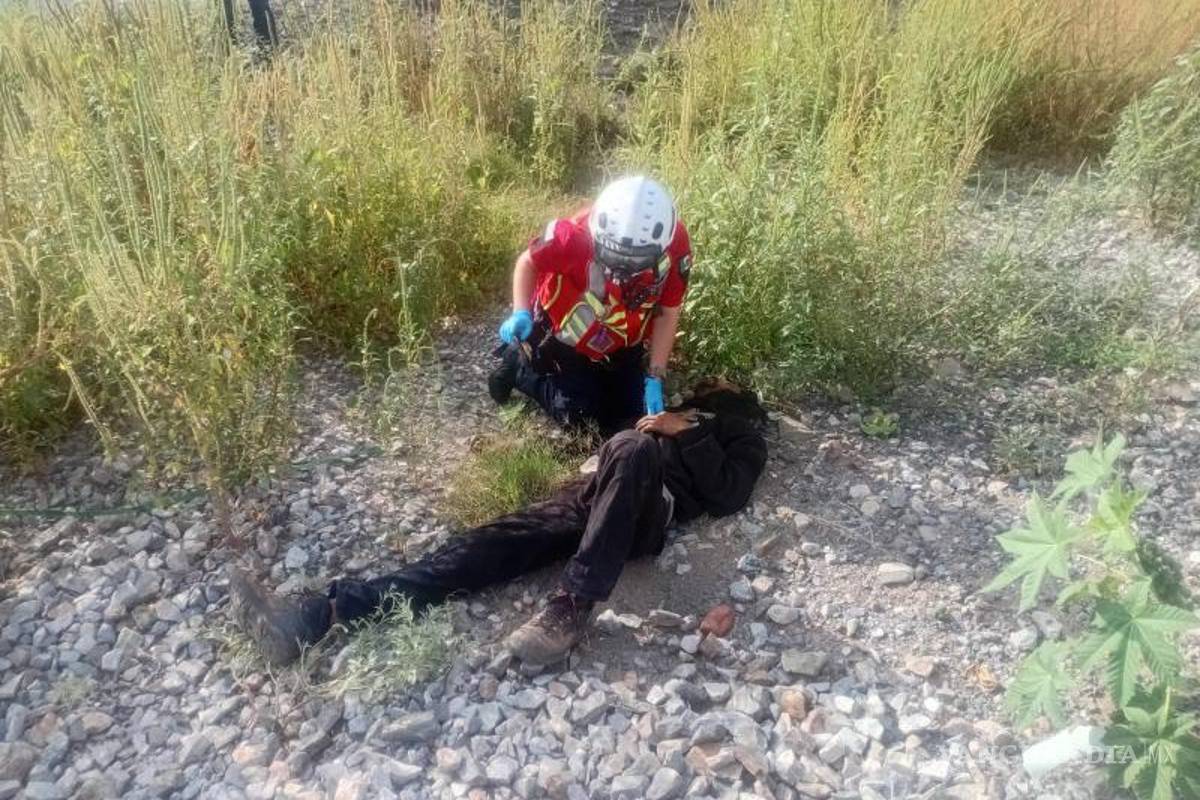 Resulta gravemente lesionado tras ser golpeado por un tren, en Saltillo