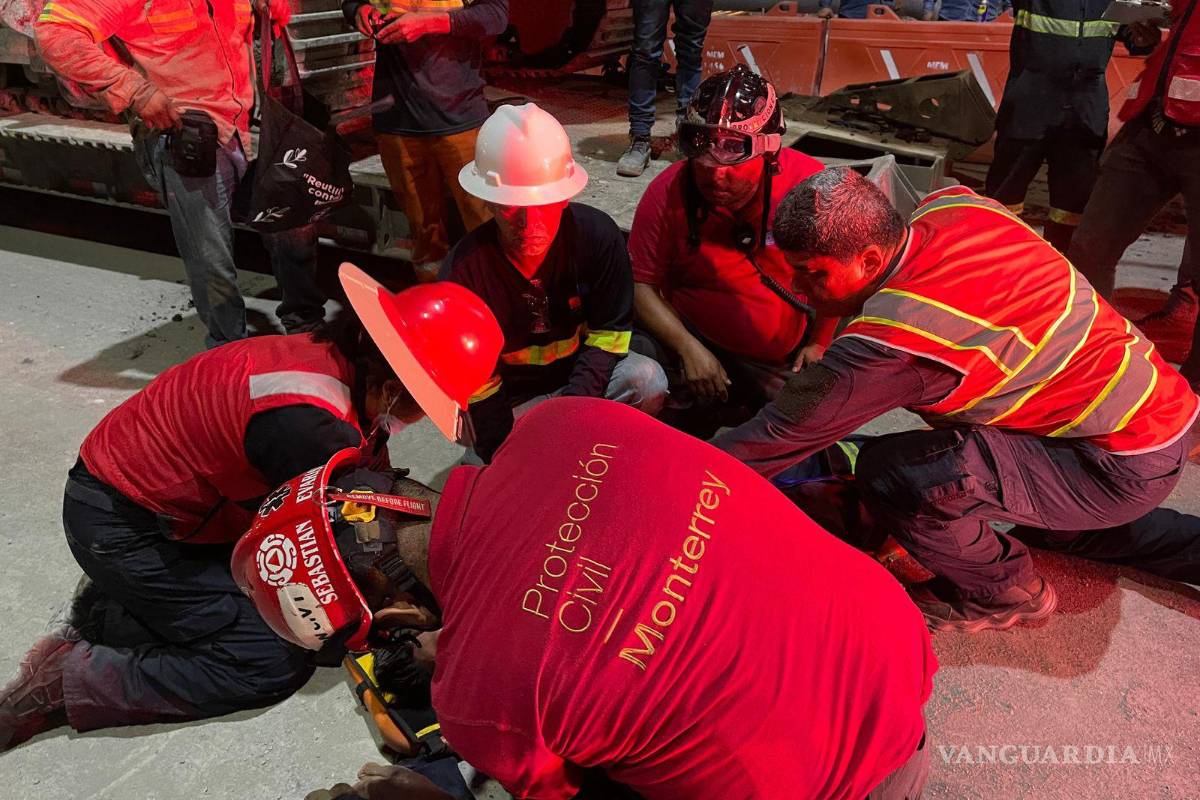 Trabajador de la L4 del metro de Monterrey cayó desde cuatro metros