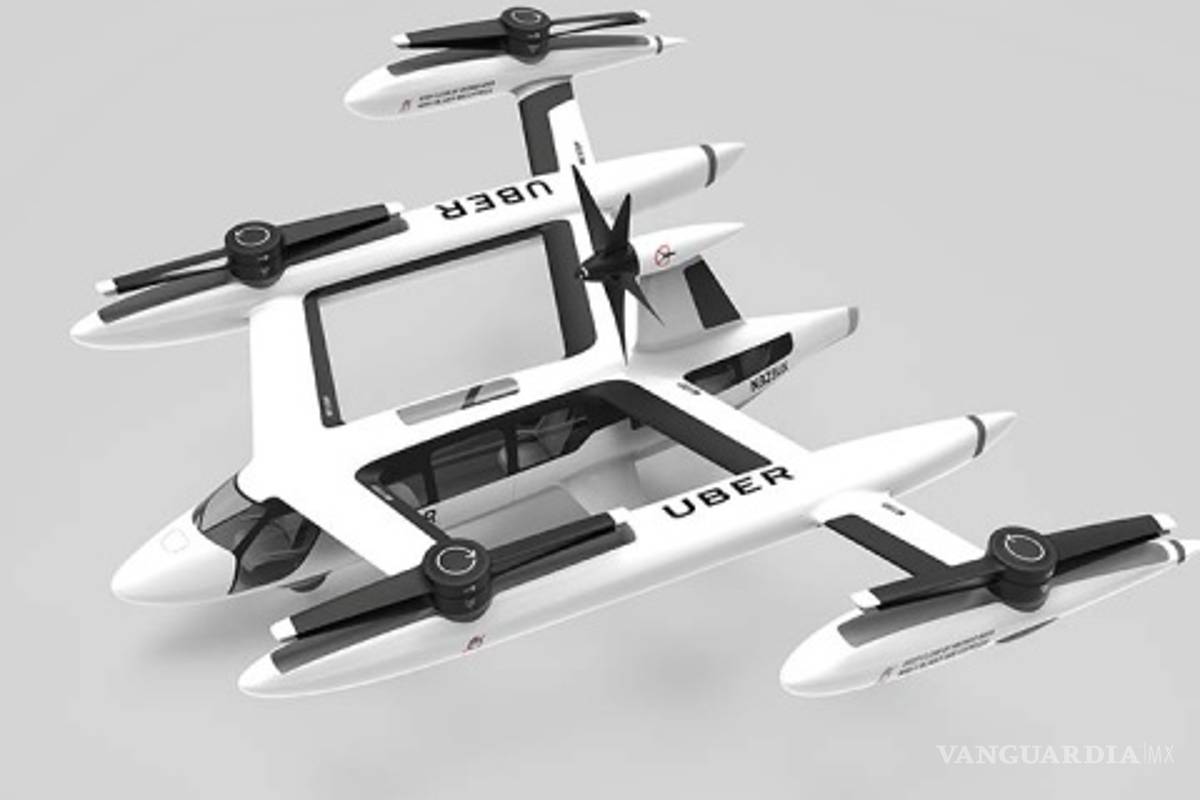 Este es el prototipo de taxi aéreo eléctrico de Uber