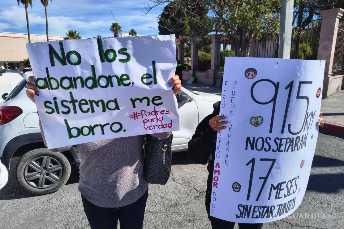 $!Denunciaron lo que consideran un patrón de decisiones judiciales que, aseguran, vulnera su derecho a convivir con sus hijos.