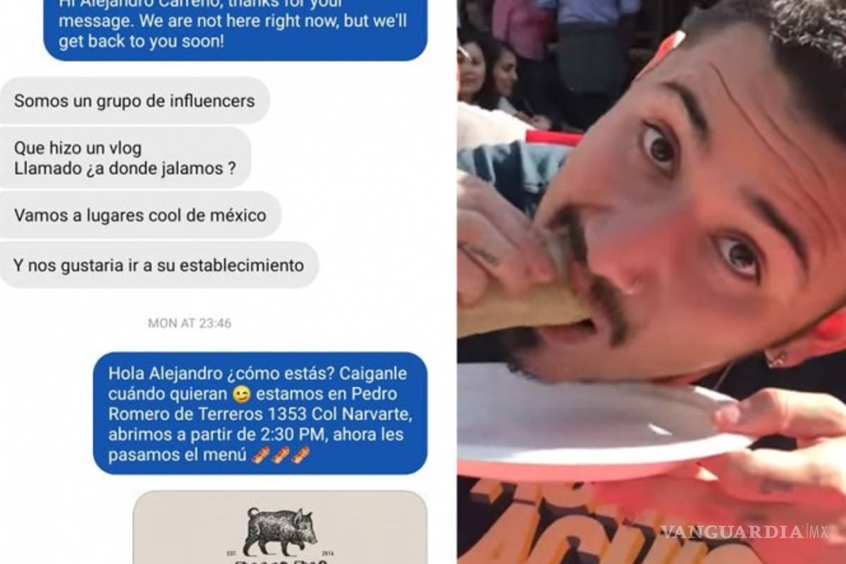 Exhiben a 'influencers' gorrones; restaurante de CDMX responde a 'youtuber' y se hace viral