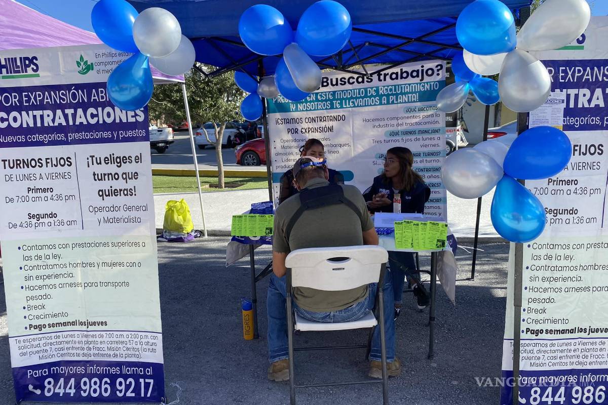 Ofertarán más de mil vacantes en feria de empleo en Saltillo