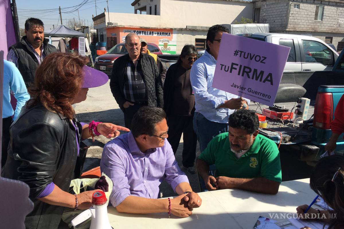 Continúa Javier Guerrero recabando firmas para candidatura independiente