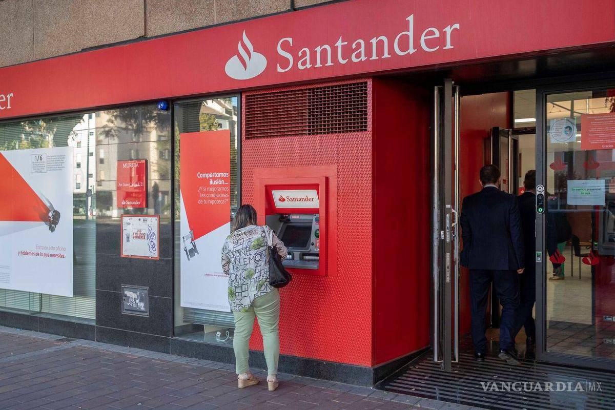 Aumentan ganancias de Santander en México 19%, a mil 163 millones de euros