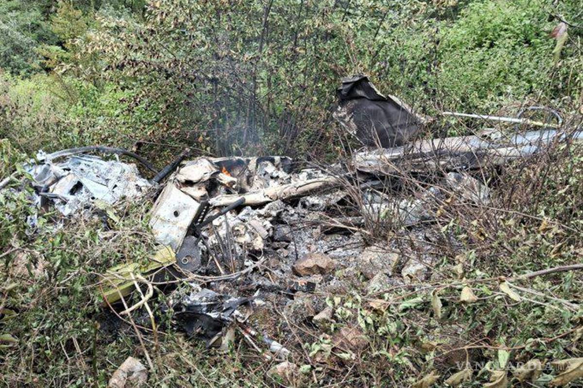 Cae helicóptero de la Sedena en Durango, mueren tres militares