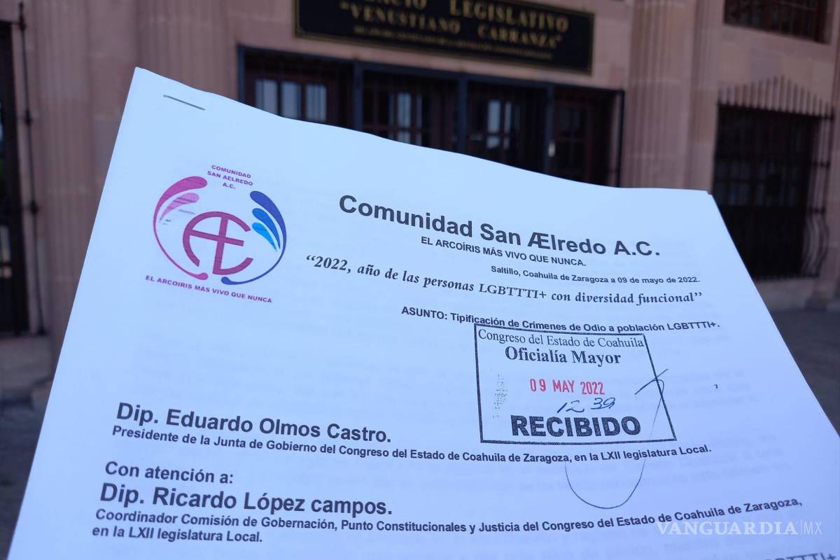 Coahuila: comunidad LGBTTTI+ busca que se tipifiquen crímenes de odio