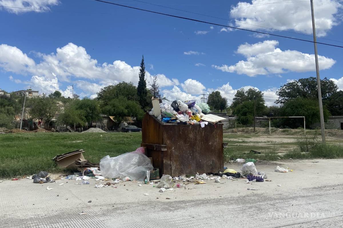 Se saturan de basura calles de Monclova; problema podría extenderse hasta dos semanas